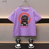 T-shirts Summer Boys Cotton T-shirt Cartoon Trendy Printed Girls Tees Short Sleeve Children Tops High Quality Casual Kids Clothes 2-12YC24319