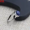 Klusterringar 925 Pure Silver Jewelry Fashion Simple Bean Female Ring