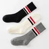 Spring New Children's Socks Long Knee University Style Boys and Girls Striped Parallel Bars Korean High School Sports Fashion Children's Socks