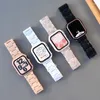 Watch Bands Candy Color Resin Strap for Apple 41MM 45 38 42 44 40 mmマカロン交換手首ウォッチバンドベルトスマートバンドアクセサリー