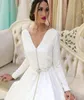 Moroccan Kaftan Evening Dresses 2020 White Appliques Long Evening Dress Full Sleeve Arabic Muslim Prom Party Dress3107821