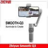 Stabilisateurs ZHIYUN SMOOTH Q3 Smartphone Joint universel 3 axes Mobile Joint universel stabilisateur portable adapté pour iPhone 14 Pro Max // Q240319