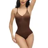 Shapers Femmes Femmes Sans Manches Shapewear Body Couleur Solide Col V Bulifter Tummy Control Stretch Taille Entraîneur