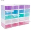 Aufbewahrungsboxen, 20 Stück, mehrfarbig, stapelbar, transparent, Schuhkarton, Präsentationsbox, Organizer, Aufbewahrungsbox, Schublade, Schuhregal, Y240319