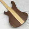 4 Sträng 4003 Walnut Wood Electric Bass Guitar Neck genom Body Free Ship