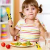 Eco Friendly Creative Kids Dining Tool Set PP Spoon Fork Knife Car Cutsly Dinner Active for Children Gifts Baby Dropship 240315