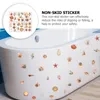 Bath Mats Bathtub Stickers Shell Pattern Waterproof Bathroom Self-Adhesive Floor Decals Removable Kids Decor