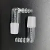 L-образный стеклянный переходник для пара, кальян, 14 мм, 18 мм, мужской, женский, прозрачный, 90 градусов, прямой угол для водяного бонга, Q, V-Tower, испаритель LL