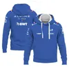 Herrtröjor tröjor 2024 Formel 1 Alpine F1 Team Officiell Motorsport Race Shirt Bästsäljande Blue 2024 Högkvalitativ klädtröja