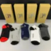 Chaussettes design pour hommes Coton pour femmes avec chaussettes de couleur unie Pantoufles Crochets classiques Confort de la cheville Respirant Noir blanc Gris Chaussettes de sport de football Chaussettes de sport de luxe