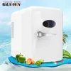 Geladeiras Freezers 4L Mini Multifuncional Geladeira Cosméticos Máscara Bebidas Dormitório Geladeiras Cooler Warmer Beauty Fridge para Car Home L240319