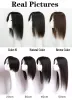 Toppers Brown Human Hair Topper for Women Overlays Skin Base Toupee 5x5 inch Scalp Top Virgin Hair Clip In Hairpieces