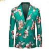 Men's Suits 2024 Korean Slim Suit Jacket Men Fashion Printed Dress Coat A Variety Of Embroidery Patterns To Choose From Blazer M-5XL 6XL