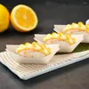 Disposable Dinnerware Sushi Boat Wooden Dessert Dish Decorative Household Accessory Multi-function Platters