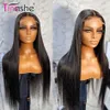 Syntetyczne peruki Tinashe Blueless koronkowa przednia peruka prosta ludzka peruki włosy HD Przezroczyste koronkowe peruki dla kobiet 30 cali 6x5 HD Koronkowe Peruka 240328 240327