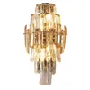 Wall Lamp Large Led Candle Sconce Modern Restaurant For Living Room Retro Hallway Gold Crystal Light Lustres