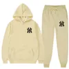 Frühling Marke Männer Hoodies Sweatshirt Jogginghose Anzug Herbst Winter Warme Trainingsanzug Sets Herren Mit Kapuze Outwear 240312