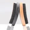 Spazzola per capelli con setole ondulate Pettini per capelli Pettine per barba Grande manico in legno curvo Spazzola per capelli antistatica Pettine Strumenti per lo styling