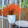 Decoratieve bloemen Kunstbloemenbundel Buiten UV-bestendig Struiken Planten Nepbloem Groen voor kantoorkeuken Bruiloft Tuin Decor