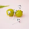 Fourks 1-6pcs mini mignon panda dessin animé fruit stick grade en plastique cure dent de dents fourche