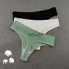 Women's Panties 3Pcs/Pack Seamless G-string Panties Cotton Womens Underwear Sexy Panty Solid Color Ladies Thong Female Underpants Plus Size 240319