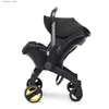 Strollers# Baby Stroller 4 in 1 With Car Seat Baby Bassinet High Landscope Folding Baby Carriage Prams For Newborns Landscope 3 in 1 L240312