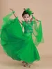 Stage Wear Child Girls Kids Rhinestone Performance Costumes Competition Dance Dress Salsa Ballroom Tango Cha Rumba Samba -jurken