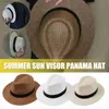 Wide Brim Hats Bucket Hats Hat Str Hat performs animated role-playing sun protection beach sun Str jazz band hat cowboy Fedora hat gang Y240319