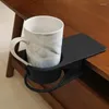 Portaoggetti da cucina Confezione da 3 portabicchieri laterali da scrivania Il morsetto in vetro fai-da-te Clip per piattino Porta tazza da caffè per acqua (Rosso Nero Bianco)