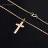 10K 14K Real Gold Crucifix Pendant Hip Hop Pendants Men For Birthday Gift Necklace Jewelry