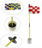 AIDS Crestgolf Golf Hole Pole Cup Flag Stick For Backyard Practice Löstagbar Portable Golf Sätt Green Flagstick 1 Set