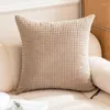 Poduszka 30/45/50 cm Stripuroy Corduroy Fabric Solid Color Cover Sofa Dekoracja łóżka Klasyczna prosta poduszka