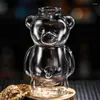 Wine Glasses 320ml Bear Shaped Cocktail Cup Novelty Drinking Juice Glass Transparent Beer Glassware For Homes Bar