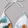 Damen-Bademode, Damen-Badeanzüge, geteilt, mit Blumenmuster, Ananas-Motiv, sexy Damen-Badeanzug, Bikinis, Tankini, Sommer