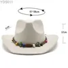 Large Brim Chapeaux Bucket Mens Cap British Top Hat Cowboy Cowgirl Élégant Femmes Chapeaux De Luxe Gentleman Jazz Panama Fedora Nouveau 2023 240319