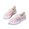 NK Ragazze Canvas Leopard Print Rosa 2024 Primavera Nuovo One Step Board Sito Web Red Tide Scarpe per bambini Wansi GG