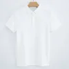 Designer High-End doppelseitige Baumwolle Hohlschicht Hemdkragen Polo Herren Kurzarm T-Shirt Einfarbig Business {Kategorie}