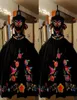 2023 Fabulass Black Quinceanera Dresses Charro Vintage Embroidered Ball Gown Off Offer Offer Swomlal Dress Sweet 15 Girls4352487
