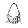 Factory Brand Designer Sells 50% Discount Women's Handbags Online Letter Underarm Bag Womens New Trendy Shoulder Printed Chain Handheld