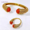 Bangle Luxury Womens Hand Bracelet Classic Gold Color Dubai Cuff Bangle Elegant Wedder Wedding Accessories 240319