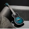 Gitaar Blauw Gradiënt Ukulele23 26 Inch Concert Tenor Alle Mahonie Mini Gitaar Akoestische Elektrische 4 Snaren Ukelele Guitarra Uke