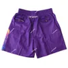 Sport Shorts Męskie szorty koszykówki anime Purple Printed Gym Sport Knee Spodnie z kieszeniami