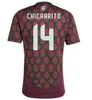 2023 2024 Meksika Futbol Forması H. Losano Chicharito G DOS SANTOS 23 24 Futbol Gömlek Setleri Erkekler Kit Meksika Üniforma