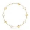 2024 Pırlanta Kolye Moda Klasik Yonca Kolye Cazibesi 18K Gül Altın Gümüş Kaplama Akik Kolye Kadınlar için Kız Sevgilinin Nişan Tasarımcısı Jewelry Hediyeq1