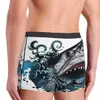 Caleçons hommes requin attaque sous-vêtements drôle Boxer Shorts culottes mâle respirant caleçons S-XXL 24319