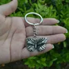 Keychains Vintage Fashion Gothic Moon Butterfly Keychain For Men Women Car Keyring Jewelry Gift