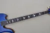 Gitarrblå kropp Ovanlig form 4 strängar Elektrisk basgitarr, Rosewood Fingerboard, tillhandahålla anpassad service