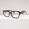 Neue Luxusmarke Essigsäure-Brille mit quadratischem Rahmen, optische Brille für Herren, Lesebrille, Damenmode, personalisierte reine handgefertigte PR14ZV-Brille