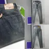 Herren-Jeans, Designermarke, bestickte Hose, luxuriöse Hose mit geradem Bein, Herrenmode, Vintage, lässig, gerade, Retro, Streetwear, lässige Jogginghose, Jogger-Hose