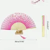 Decorative Figurines Hand Folding Fan Chinese Vintage Silk With Bamboo Frame And Fabric